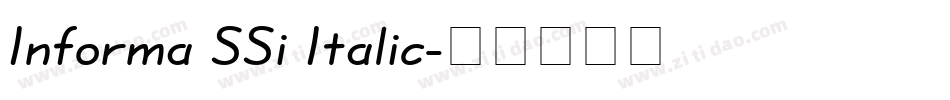 Informa SSi Italic字体转换